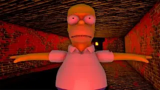 HOMER IS CHASING ME IN THIS SIMPSONS HORROR GAME.. (You vs Homer)