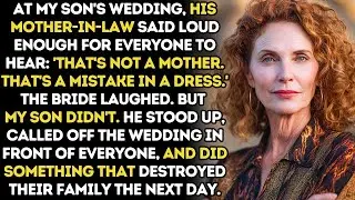 My Daughter In Law Mocked Me In Front Of 200 People At Her Wedding  Next Day, Their World Collapsed