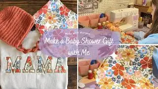 make a baby shower gift with me | a cozy weekend snowed in