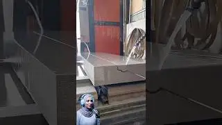 Сверхточная резка цельного камня #инженерноедело #удовлетворительноеобслуживание #станокдлярезки