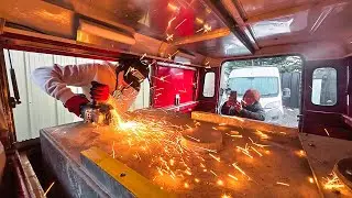 ЗНАЧИТЕЛЬНЫЙ ПРОГРЕСС - мы добавили спальню НАД нашим кемпером на базе Land Rover. (Переоборудова...