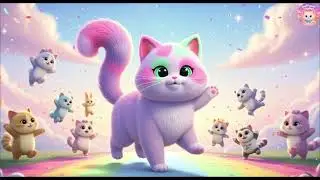 🎶 Wiggle Wiggle WOW &ndash; Puffy Cat Rhyme 💜 | Fun Kids Dance Song, Silly Actions & Giggle Moves 🌟😺