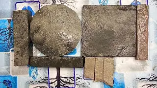All black wet slate items cleaning 