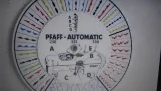 PFAFF Stitch Pattern Wheel Settings (Time Lapsed) For   Models 230   332   338