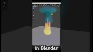 #blender  Easy Fire & Smoke with Few clicks