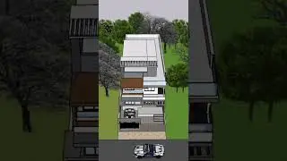 25X50 Modern House Design Front Elevation Double Height staircase Design #home #short #housedesign