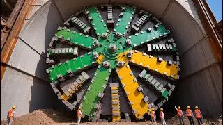 Giant machines, giant shield tunneling machines, the most terrifying tunnel-building tools.