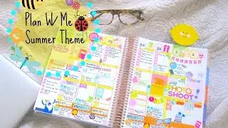 Plan W/ Me| July 27th-Aug 2nd| Summer Theme