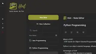 Hint - Quick Notes. No Pen | Chrome Extension | For everyone | Promo Video