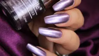 Гель-лак для ногтей DeBelle Chrome Wine &mdash; гель-лак для ногтей дома #SwatchSeries
