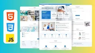 Responsive Medical Website Design Using HTML , CSS&nbsp;&&nbsp;JavaScript With Free Source Code