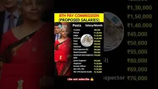 8th Pay Commission Latest Update | Salary Hike, Fitment Factor & Pension News#indianews