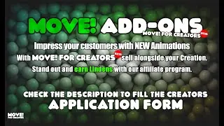 MOVE for Creators & MOVE! ADD-ON`s &ndash; A New Animation System for Second Life Furniture