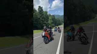 KTM and KAWASAKI rolling burnout #shorts