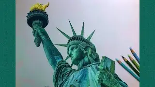TIME LAPSE DRAWING - Statue of Liberty