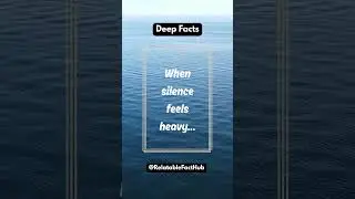 Deep Fact | Heavy Silence Speaks the Loudest #shorts #ytshort #motivation #relatablefact#quote #fact