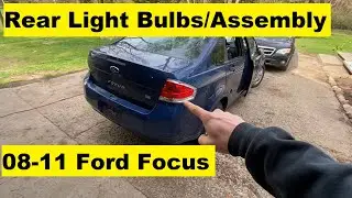 How to Change Tail Light Lamp Bulb Assembly Ford Focus 2008 2009 2010 2011 08 09 10 11