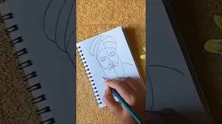 how to draw Guru Nanak Dev ji easily from  'U'  #shorts #gurunanakdevji #drawing  #trending #viral