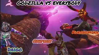 Fortnite Godzilla Boss Vs Kurohomura, Daigo, and EVERYONE ELSE with @SHAMARMONEYBAGS