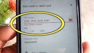 card number invalid problem solved | card number is invalid ka matlab kya hota hai