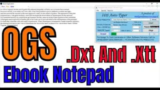 #OGS notepad App Copy Paste Solution (100% Working) || Notepad RT || Ebook Notepad .Dxt .Xtt convert