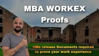MBA Workex Proofs | IIMs Release Documents required to prove your Work Experience