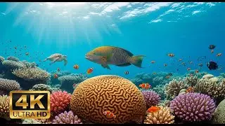 🌅 Deep Sea Aquarium 4K &ndash; Tranquil Fish Swimming & Soothing Background Music