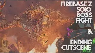 FIREBASE Z FULL SOLO EASTER EGG BOSS FIGHT & ENDING CUTSCENE - CALL OF DUTY COLD WAR ZOMBIES
