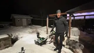 Ego Single Stage Snow Blower Wet Snow Part 2