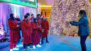 Singing Ghetto Christmas Carol Prank At The Biggest Mall Of America!