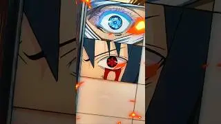 I painted Sasuke eye 😳 #shorts