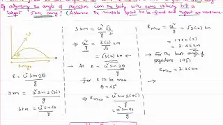 Reaching Maximum Range of Projectile by Changing Angle of Projection