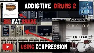 Using compression with additive drums 2 to fat your snare sound, bus compression & snare Pitch