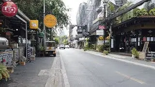 [4K] Sukhumvit Road soi 16, Бангкок (Малый блошиный рынок и Тихая улица)