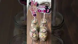 Disney Pink Minnie Mouse themed kids birthday party ideas Minnie Paper Straws #shorts