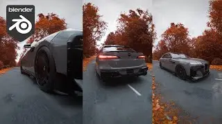 The last autumn ride on BMW 7 Series Mansory #blender3d #bmw #cgi