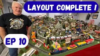EP | 10 Building YouTubes Largest Holiday Train Layout [Single Builder] The Finale!