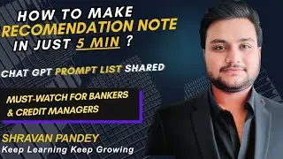 How to Write a Recommendation Note in 5 Minutes Using ChatGPT | Credit Manager | Home Loan | LAP