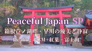 Tranquil Hakone Shrine, Torii of Peace, and Lake Ashi | Healing Piano BGM for Sleep and Meditation