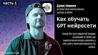 Разговор с экспертом(Денис Тимонин/Denis TImonin) из NVIDIA - Часть 1(Как и зачем обучать нейросети)