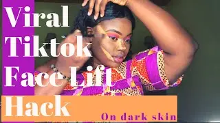 Try This Concealer Hack|Trying the Viral Tiktok Face Lift Hack|On Dark Skin .