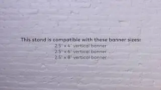 L banner stand instructions...