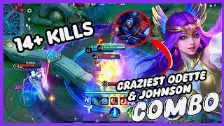 ODETTE HAD A INSANE NONSTOP FIGHT WITH ENEMIES + CRAZIEST ODETTE & JS COMBO #mlbbgoldenmonth #mlbb
