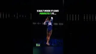 Vault Can Be Pretty Dangerous😳 #gymnastics #vault #simonebiles #fail #gymnast