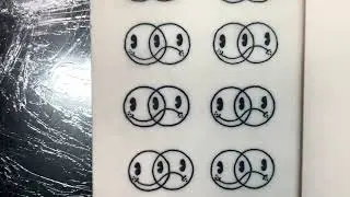 SMILEY FACE TATTOO time lapse 