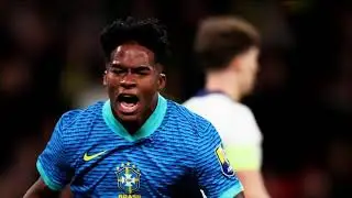 Brazilian teen sensation Endrick breaks records with winning goal against England