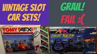 Vintage Slot Car GRAIL FAIL! Boxed Aurora AFX Ghost Racer and Tomy AFX Formula One Team Challenge.