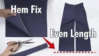 Неровный подшив? Исправьте обе стороны идеально 👖✨