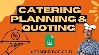 Event & Catering QUOTING Assistant in Google Sheets - Full Tutorial 🍽️