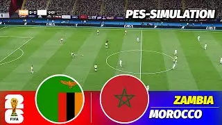 LIVE🔴| Zambia vs Morocco - FIFA World Cup 2026 Qualifiers || PES 21 Simulation